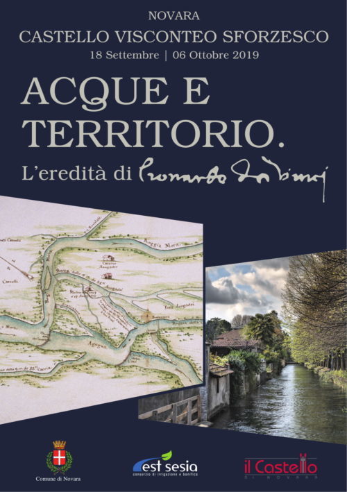 Locandina mostra Acque e territorio: l'eredità di Leonardo da Vinci